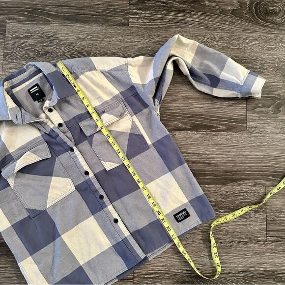 Dr. Denim Nathalie Shirt in Slate Blue Check - Picture 9 of 10